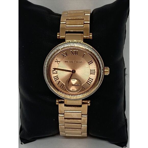 Michael Kors Skylar MK5971 Womens Stainless Steel Analog Dial Quartz Watch JK466 - Picture 1 of 12